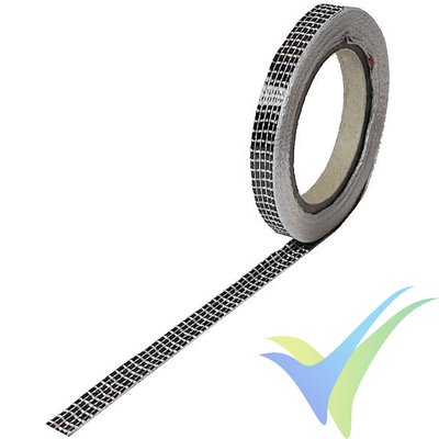 Carbon fibre tape 125 g/m2, UD (10 mm) roll/ 10 m