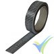 Carbon fibre tape 125 g/m², 3k, UD (25 mm) roll/ 10 m