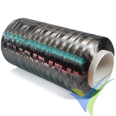 Mecha fibra carbono SIGRAFIL® C50, 24k, 1600 tex, bobina 1Kg, aprox. 625m