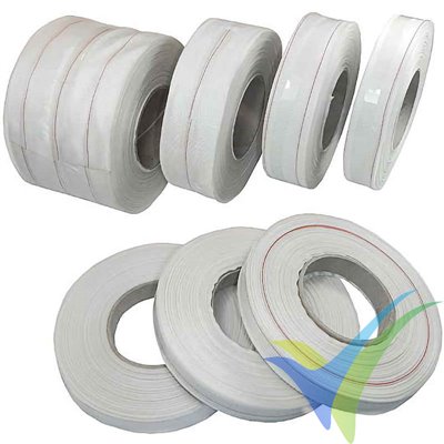 Peel ply tape 95 g, width 5 cm, PW, roll/ 200 m Gewicht: 95 g/qm, Webart: Leinwand, Breite: 5 cm