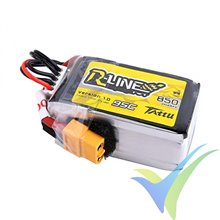 Batería LiPo Tattu R-Line - Gens ace 850mAh (12.58Wh) 4S1P 95C 108g XT60