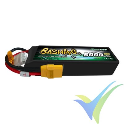 Gens ace LiPo battery 5000mAh (74Wh) 4S1P 50C 395g XT90 (bashing)