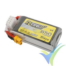 Batería LiPo Tattu R-Line - Gens ace 650mAh (7.22Wh) 3S1P 95C 60g XT30