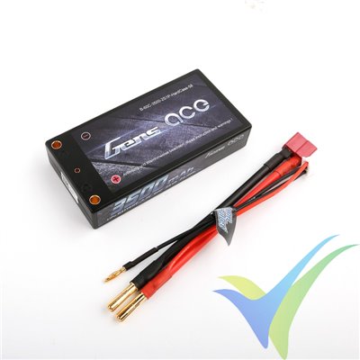 Gens ace hardcase LiPo battery 3500mAh (25.9Wh) 2S1P 60C 140g Deans