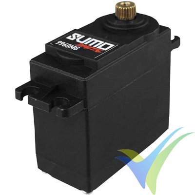 Yuki Model Sumo 9960MG digital servo, 56.9g, 15Kg.cm, 0.17s/60º, 4.8V-6V