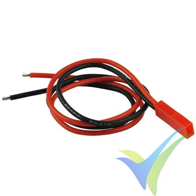 JST BEC male connector with 30cm already crimped silicone cable