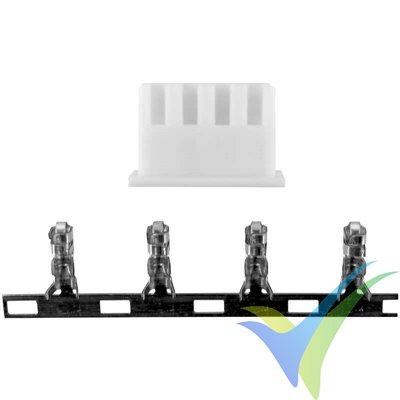 Balancing connector JST-XH 3S, for crimping