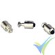 Yuki Model adjustable 2mm pushrod connector, 3 pcs
