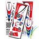 Multiplex AcroMaster Pro decal sheet red/blue