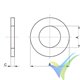 Arandela plana M6, inoxidable A2, DIN-125-1 A, 1 ud