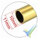 Graupner brass tube treated 11.0/10.0mm, 1m