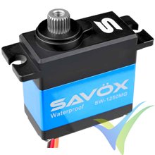 Servo digital Savox SW-1250MG impermeable (waterproof), 36g, 8Kg.cm, 0.1s/60º, 6V-7.4V