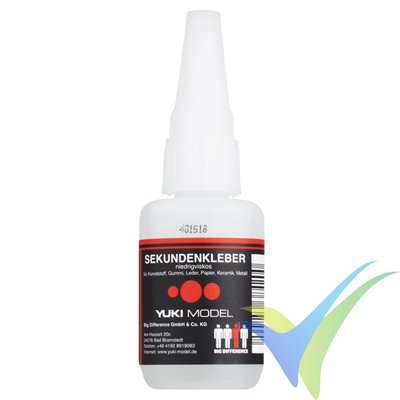 YUKI MODEL super glue low viscosity and long durability, 20g