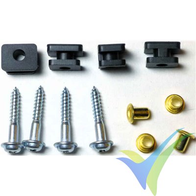 Juego de ojales de goma Savox SP-01 para servo estándar