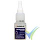 Adhesivo cianoacrilato (CA) Everglue alta viscosidad súper rápido, 20g