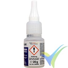 Adhesivo cianoacrilato (CA) Everglue alta viscosidad súper rápido, 20g