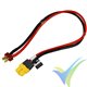 Cable de carga 2.5mm2, 30cm, con conector Deans, entrada XT60 hembra