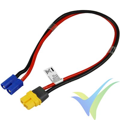 Charging cable 2.5mm2, 30cm, EC3 connector, XT60 female input