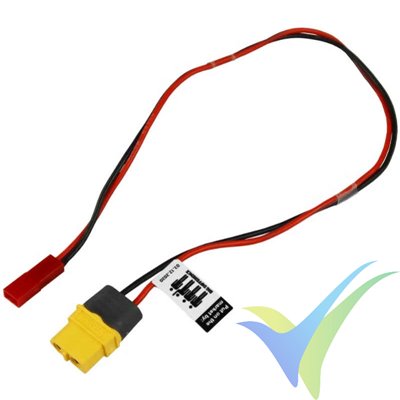 Charging cable 0.75mm2, 30cm, JST BEC connector, XT60 female input