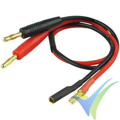 Charging cable 2.5mm2, 30cm, banana 4mm connector