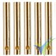 2mm female banana connector, gold plated, 5pcs
