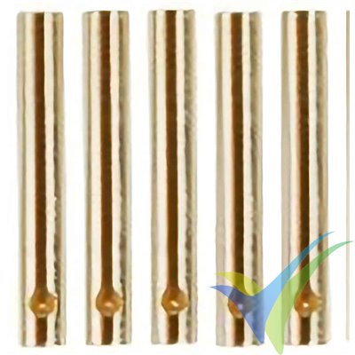 2mm female banana connector, gold plated, 5pcs