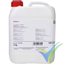 Hardener L (40min), bottle/ 1 kg Required resin quantity: 2.5 kg Epoxy Resin L or 2.6 kg EP Gel Coat colourless