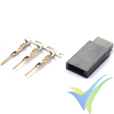 Futaba female connector for crimping, 10 pcs