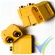 Conector XT60PB G-Force, metalizado oro, macho y hembra para soldar a circuito impreso, 2 pares
