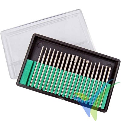 Dismoer diamond burr set, 20 pcs.