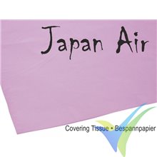 Papel para entelar Japan Air rosa, 500x690mm, 16g/m2, 10 uds