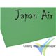 Papel para entelar Japan Air verde, 500x690mm, 16g/m2, 10 uds
