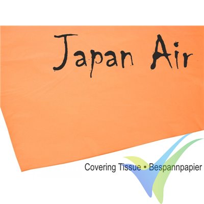 Papel para entelar Japan Air naranja, 500x690mm, 16g/m2, 10 uds