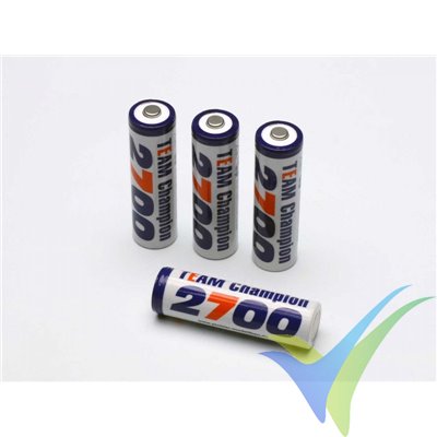 Ni-MH cell Team Champion 2700mAh 1.2V 24g, 4 pcs