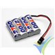Ni-MH RX battery Team Champion 2700mAh 4.8V flat, 110g