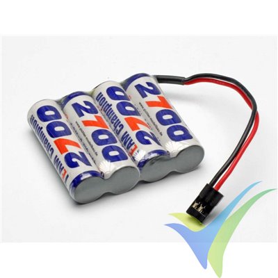 Ni-MH RX battery Team Champion 2700mAh 4.8V flat, 110g