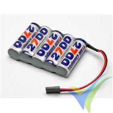 Ni-MH RX battery Team champion 2700mAh 6V flat, 140g