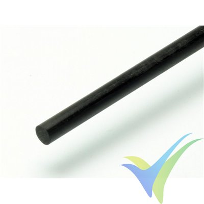 Carbon fiber solid rod Ø 0.8x1000mm