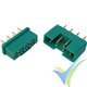 8 pin connector green colour, male and female pair