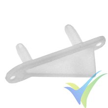 Patín de plástico pequeño para ala o fuselaje, Dubro 990, 2 uds