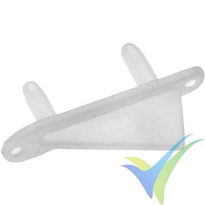 Large plastic skid for wing or fuselage, Dubro 992, 60.3mm, 2.7g, 2 pcs