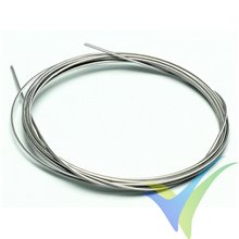 Cable de acero trenzado Ø 1mm, 2m