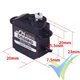 JX PDI-D56MG digital servo, 5.6g, 0.89Kg.cm, 0.10s/60º, 3.7V-5.5V