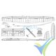 E-Funter F5-RES glider building kit, 2000mm, 450g