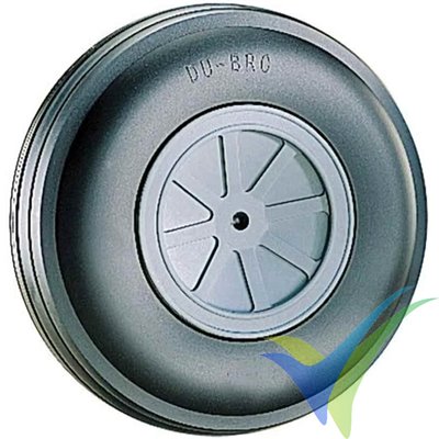 Rueda rayada ligera 102mm Dubro 400TL, eje 5mm, 105g, 2 uds