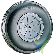 Rueda rayada ligera 127mm Dubro 500TL, eje 5mm, 143g, 1 ud