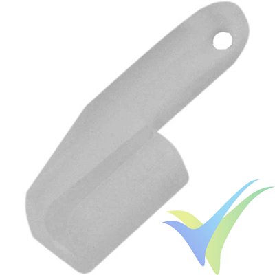 Clip de seguridad Robbe 56000041 para acople de varilla 1mm a horn, 10 uds