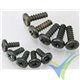 Hitec servo horn screw set for plastic gear