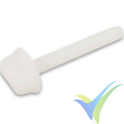 Nylon wing screw M6x50mm, 10 pcs