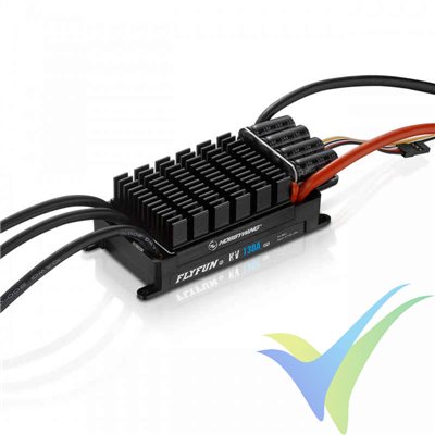 HobbyWing FlyFun 130A V5 brushless ESC, 6S-14S, OPTO (without BEC), 222g